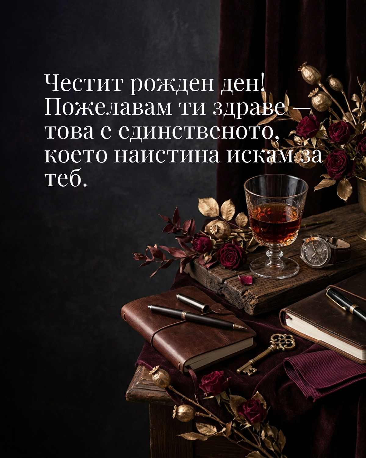 Картичка за баща: „Честит рожден ден! Пожелавам ти здраве — това е единственото, което наистина искам за теб“
